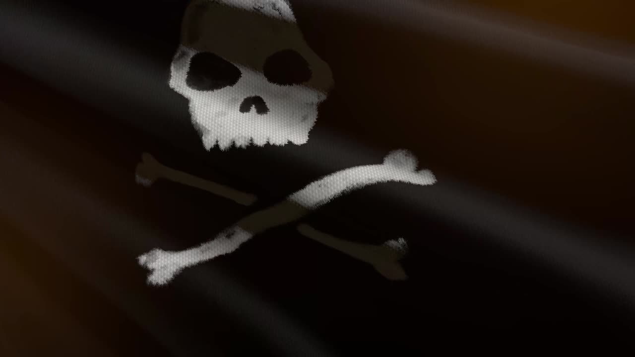 bandera pirata - animación en bucle