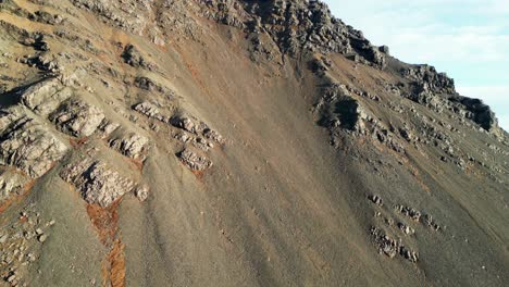 eldfall volcano crater on the island of heimaey, vestmannaeyjar, iceland