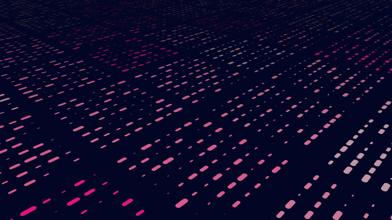 Colorful neon dots pattern in rows
