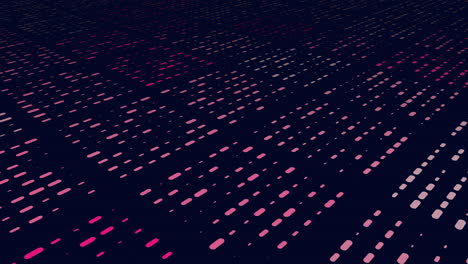 colorful neon dots pattern in rows
