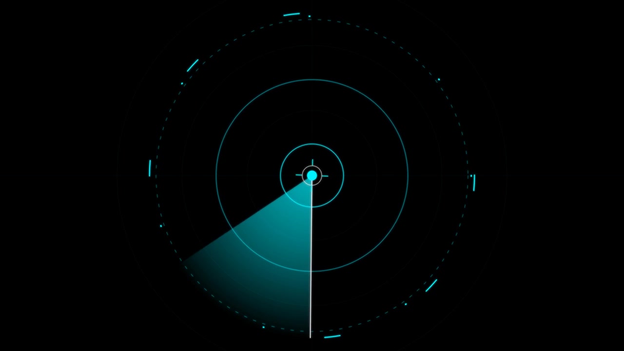 Schermo Radar Digitale in Scansione per Obiettivi