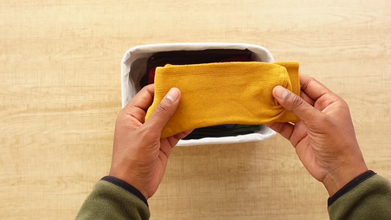 Organizing Socks in a Basket