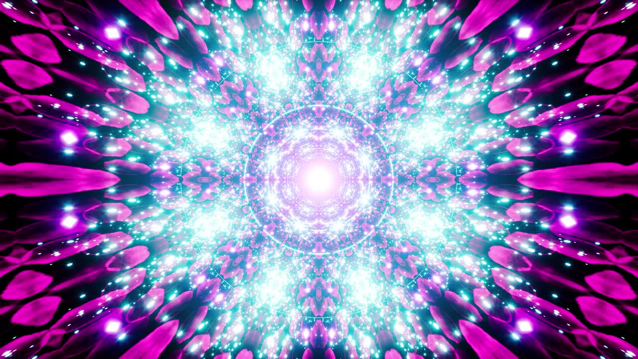 cerchio abbagliante ondata luminosa tunnel geometrico