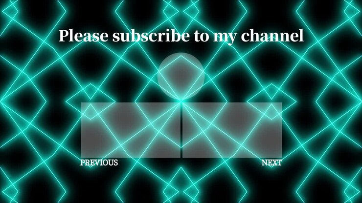 Geometric pattern black background end card motion graphics