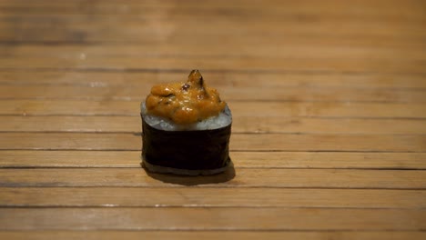 sushi roll with sea urchin