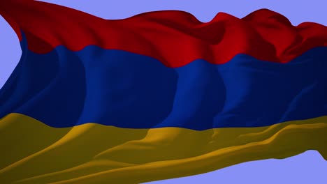 la bandera de armenia es un bucle alfa 4k.