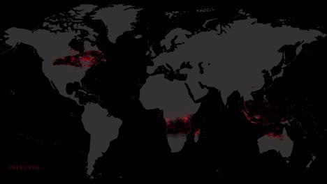 Mapa-Del-Virus-De-La-Corona-Que-Propaga-La-Animación-De-La-Infección