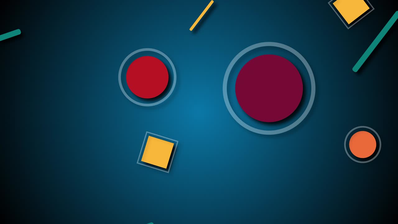 renderización 3d de diferentes formas coloridas. fondo geométrico generado por computadora