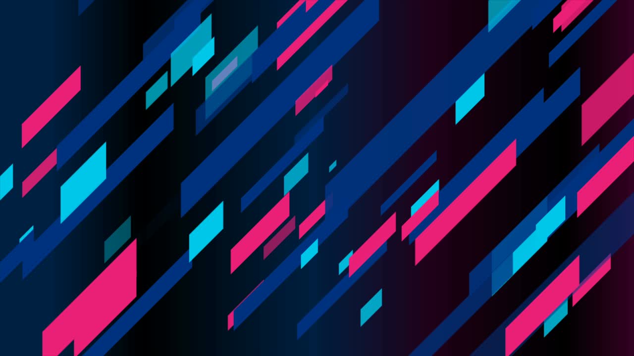 Modré a růžové pruhy, geometrické minimalistické pohybové pozadí.