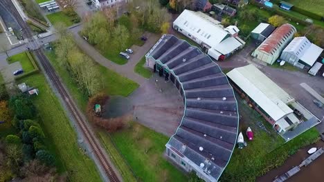 old tramdepot now used for different purposes, repurposing buildings, city scaping