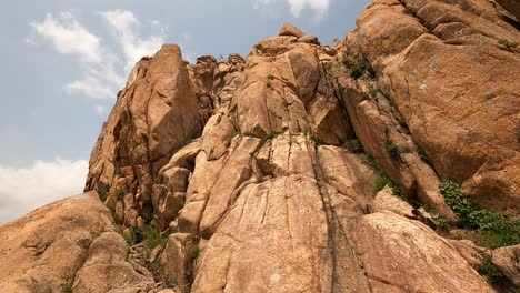 rugged surface of a mountain cliff at seoraksan national park, south korea