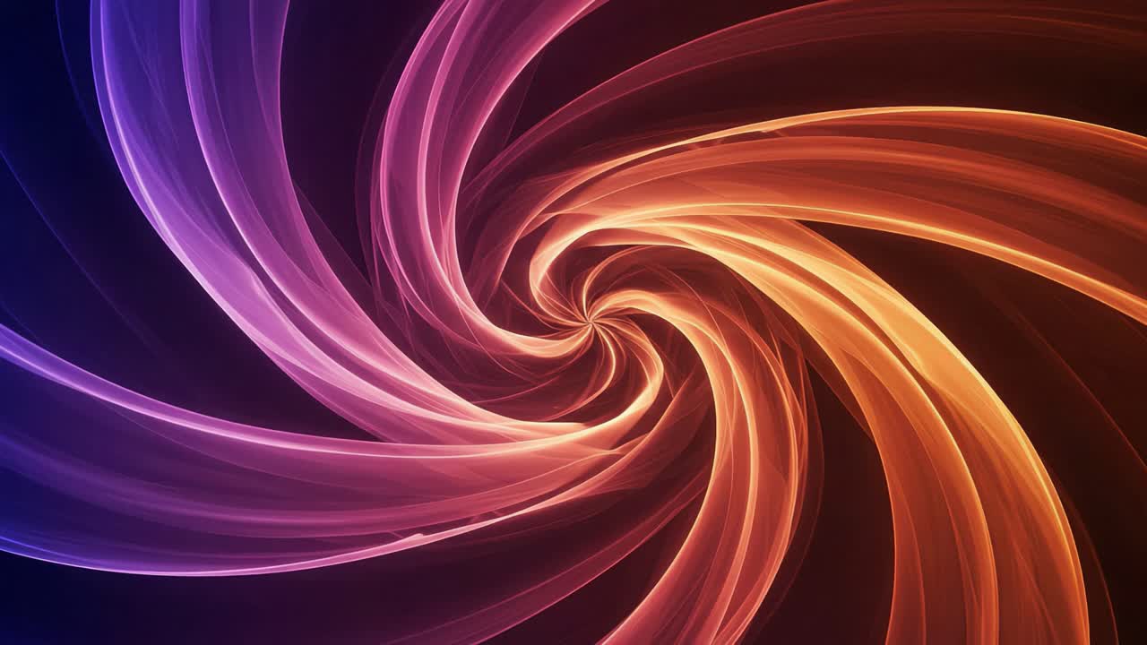 An Elegant Swirl of Vibrant Colors: A Mesmerizing Abstract Visual Journey Through Spiraling Tones and Fluid Motion