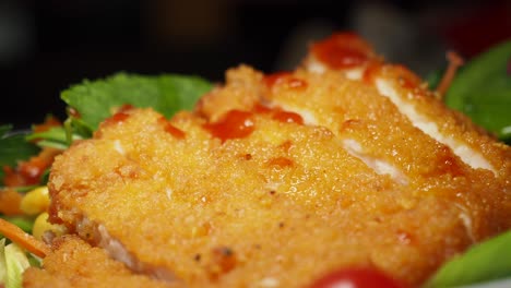 crispy chicken katsu salad