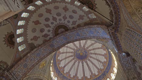 interior of blue mosque or sultanahmet mosque