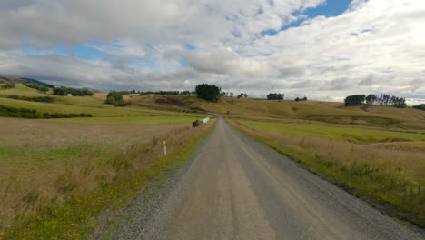 south island, new zealand - journeying along the picturesque county road of kaka point - a small town situated on the northern boundary of the catlins - pov