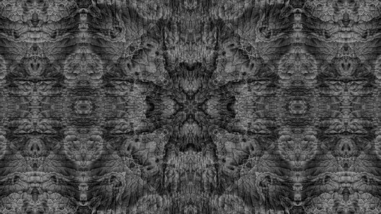 fondo decorativo de neón abstractamente adornado con bucles. caleidoscopio o mandala en 3d.