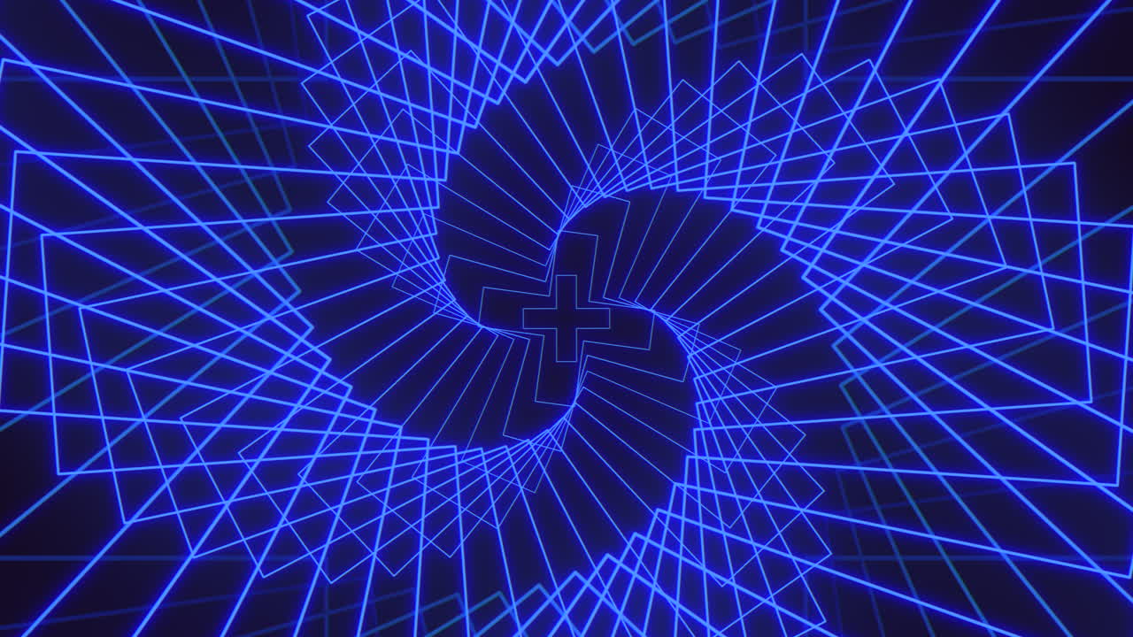 The image features a captivating blue and white spiral pattern with intertwining lines. The design appears modern and suitable for web or app aesthetics