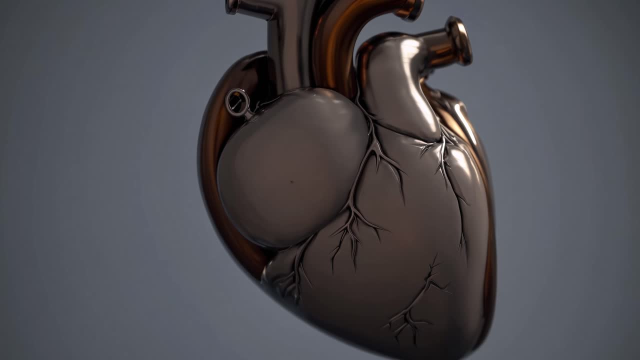 Modelo 3D de um coração humano