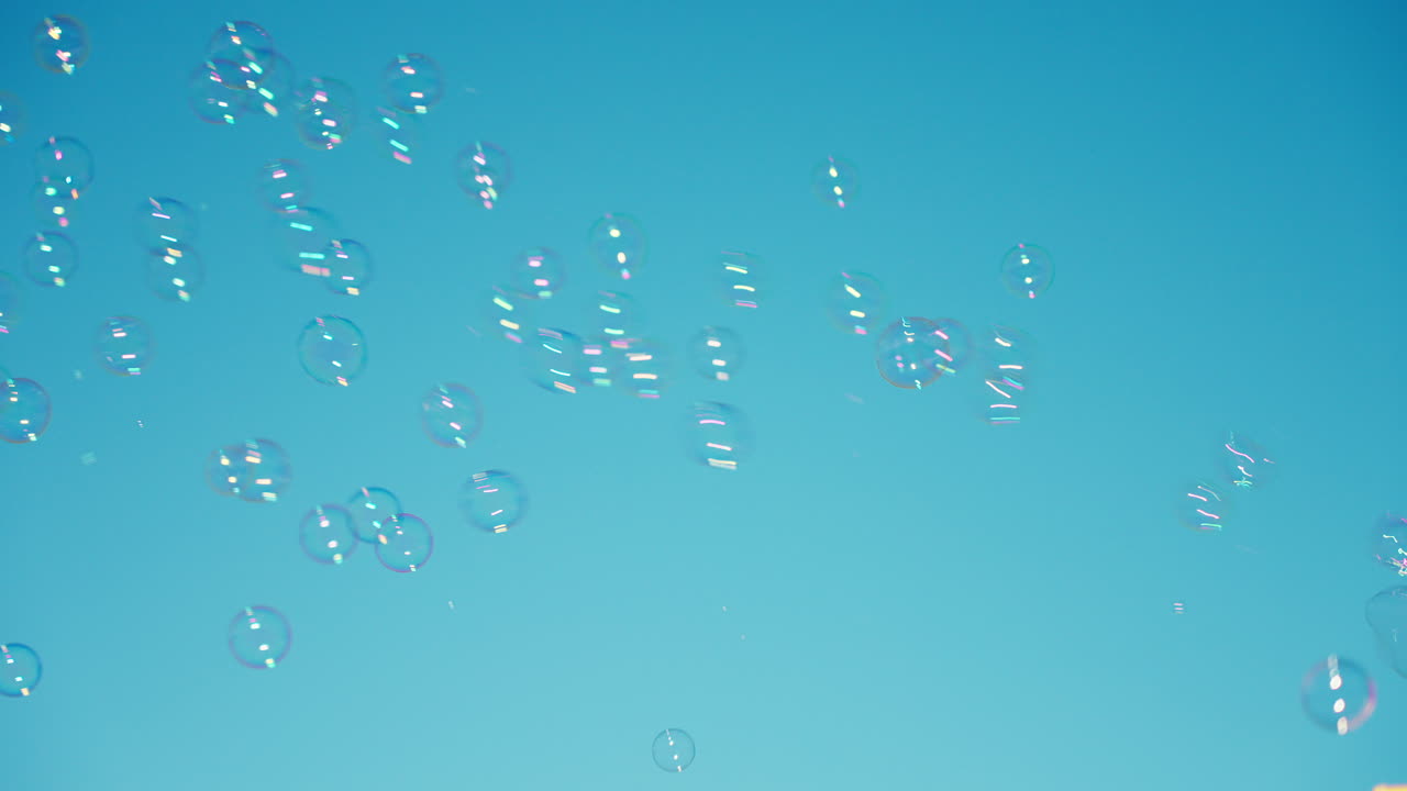Blowing bubbles into the sky