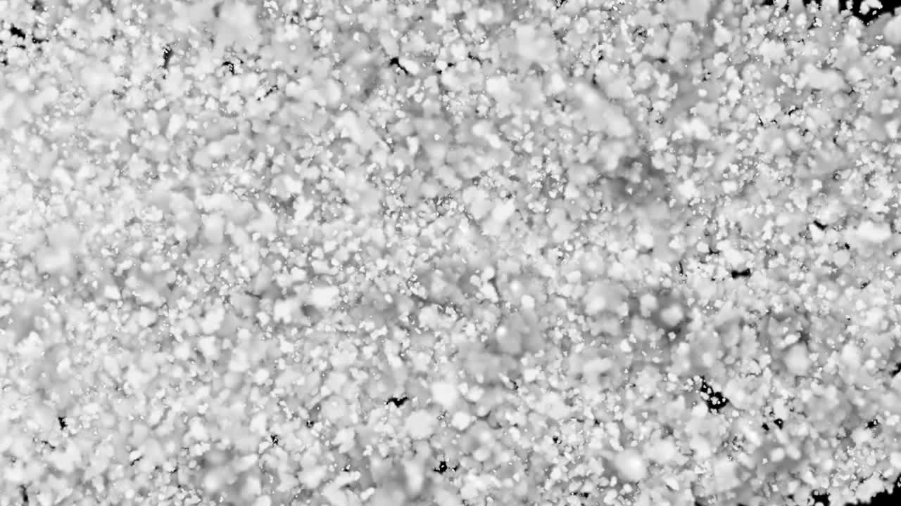 추상적인 애니메이션 색 면화 전환 오른쪽에서 왼쪽으로 이동, 검은색 배경에 모션 그래픽.