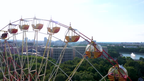 aerial view of ferris wheel