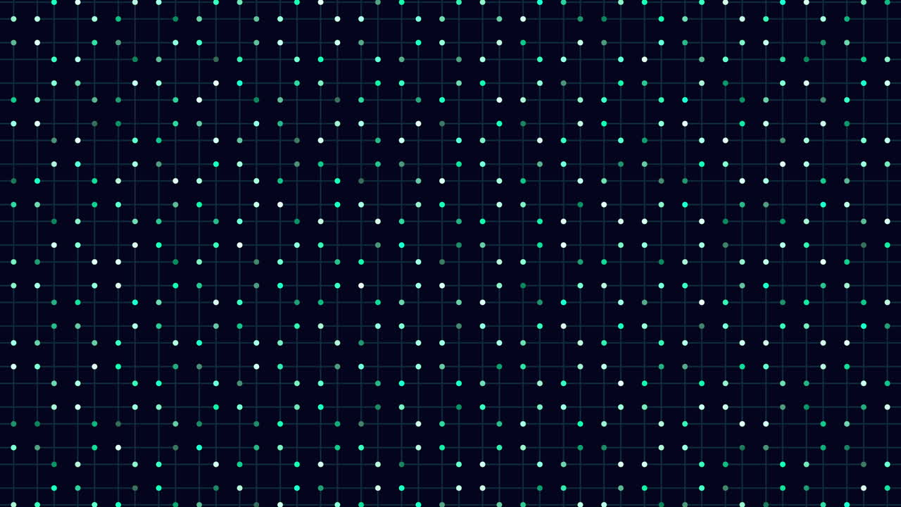 Abstract technology background with glowing dots and grid pattern, suggesting data flow, connectivity, and digital network structure for modern UI, science, and tech visuals