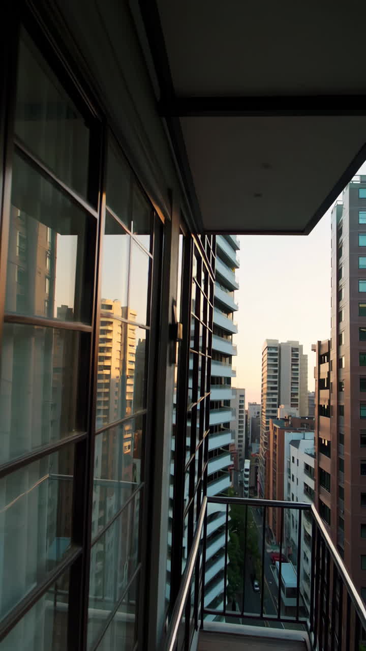 City View Balcony at Sunrise
