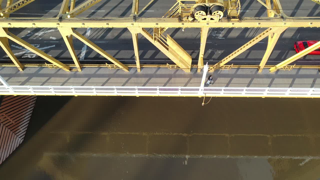 타워 브리지 사크라멘토 공중 사진