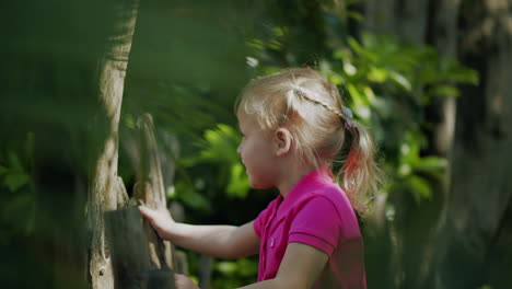 curious and excited child exploring the world