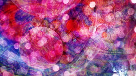 movimiento de bokeh reluciente en obras de arte geométricas coloridas - animación de fondo de movimiento de bucle sin costuras de 4k