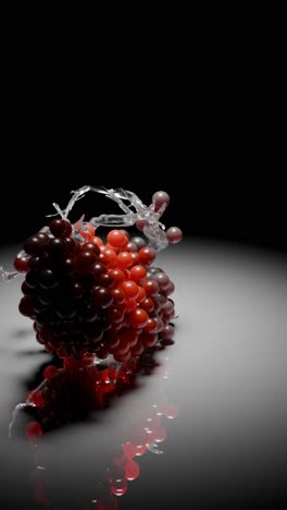 abstract grapes in 3d art