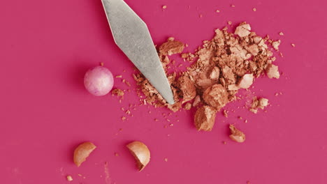 makeup tools and powder