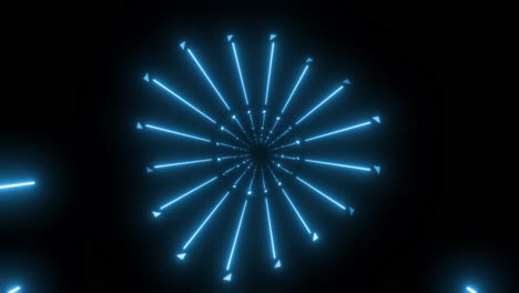 neon light tunnel