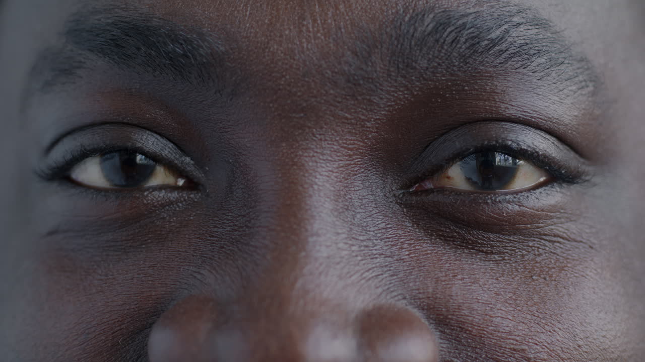 Close-up of a person's eyes and face