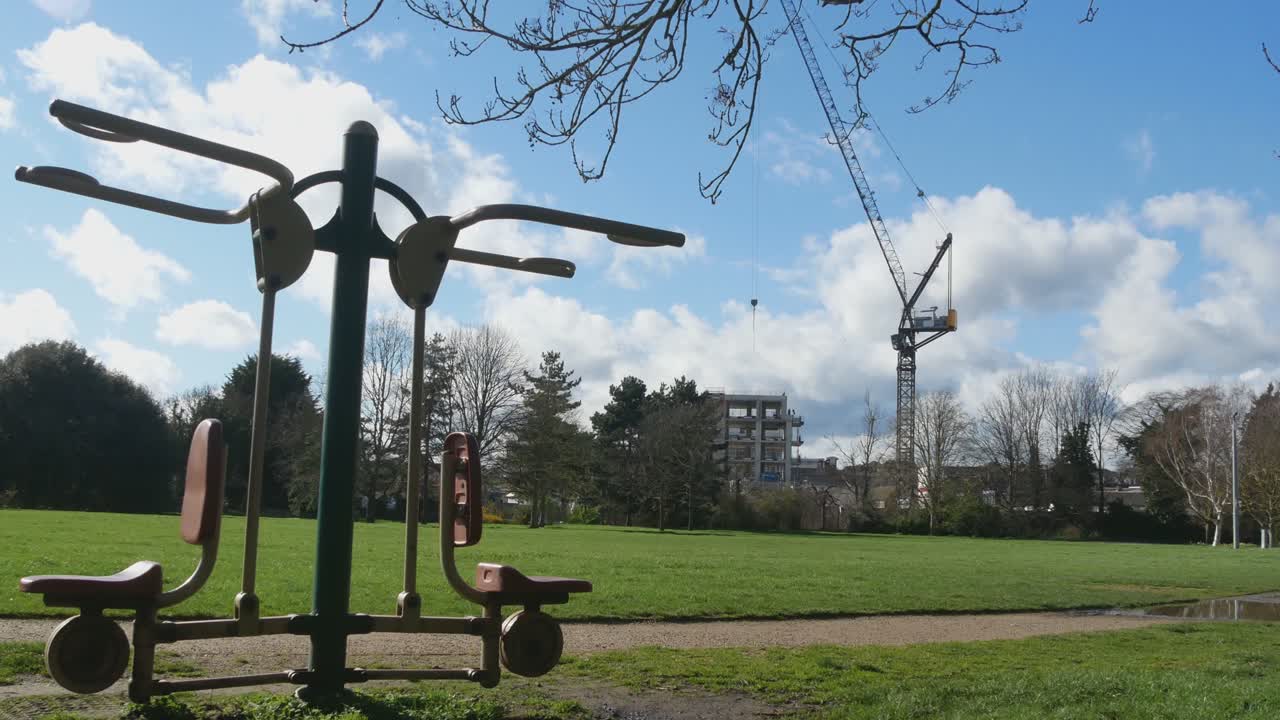 Sports Equipment In Dartford Park On A Sunny Day