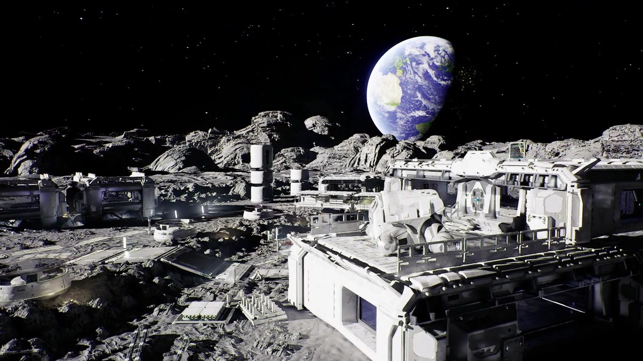 Deserted lunar facility shows signs of past crises and neglect