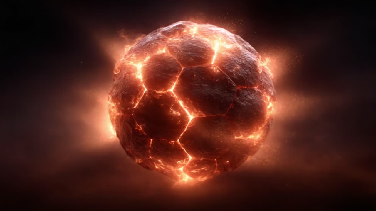 A Stunning Visual of an Explosive Sphere Surrounded By Fiery Energy, Capturing the Essence of Dramatic Formation and Cosmic Power in an Atmospheric Background