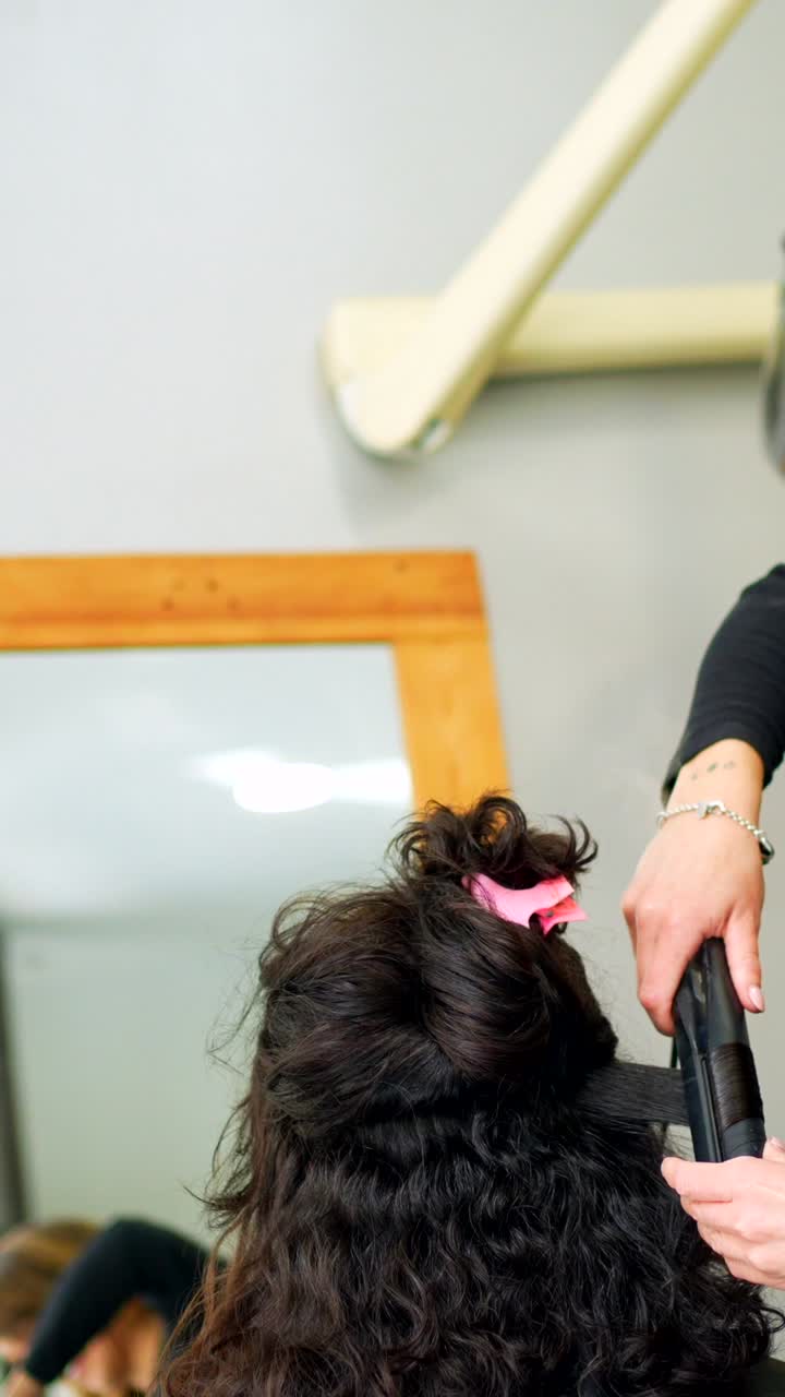 Hair Styling at the Salon