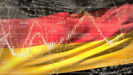 Finanzdatenverarbeitung-Gegen-Deutschland-Flaggenschwenken