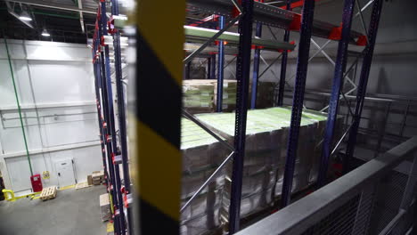 frozen goods warehouse with automated storage system