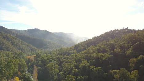 Morning-fog-over-mountain-foothills