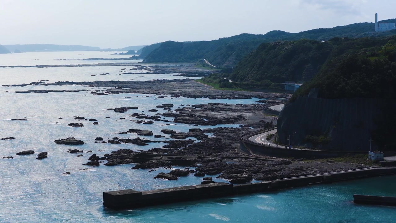 Rugged Wakayama Coastline, Summer View of Japan on Pacific Ocean