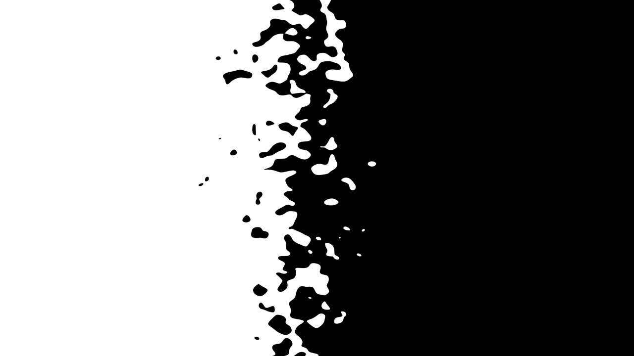 gráficos de movimiento cgi abstract, fondo animado con formas en movimiento en blanco y negro. bucle de diseño de movimiento cg.