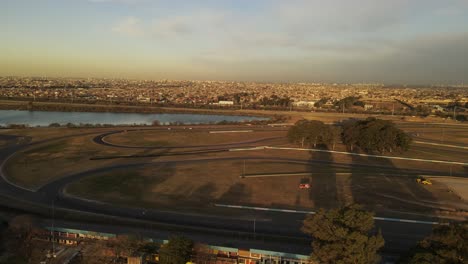 Aerial-Flight-Over-Autódromo-Juan-Y-Oscar-Alfredo-Gálvez-In-Buenos-Aires