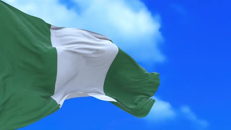 seamless loop of nigeria flag.
