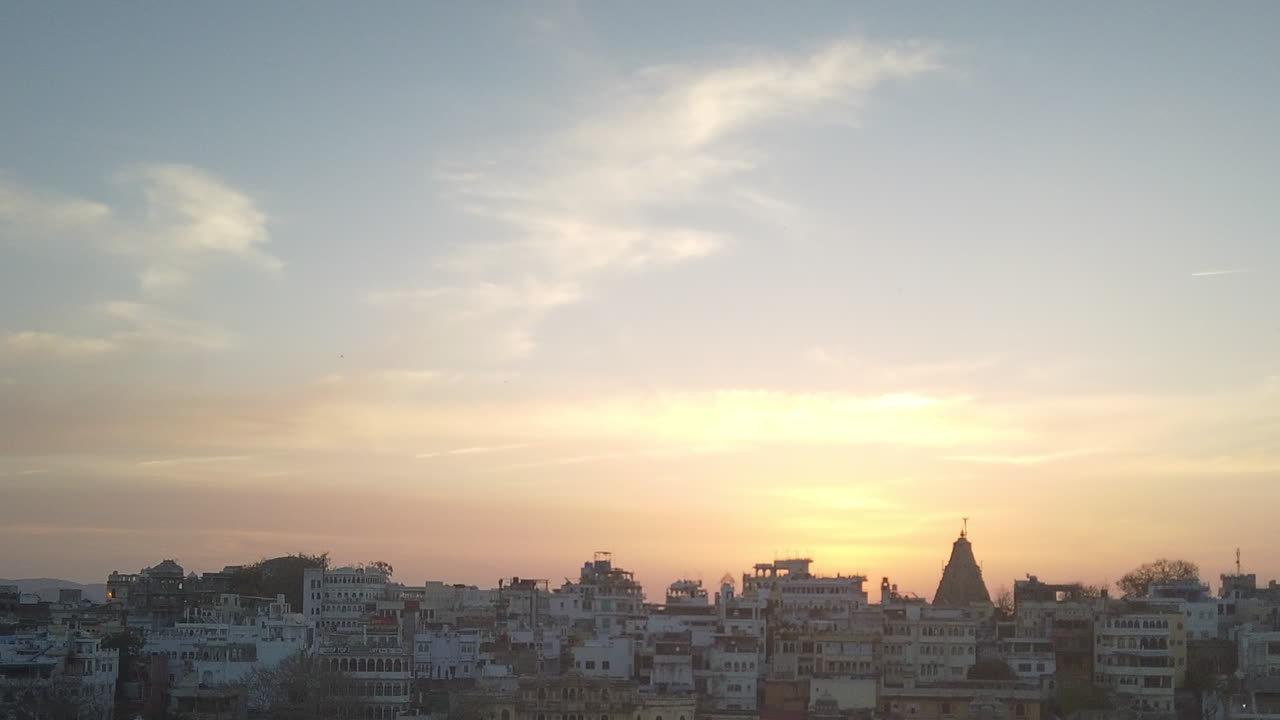 Sunset over an Indian City