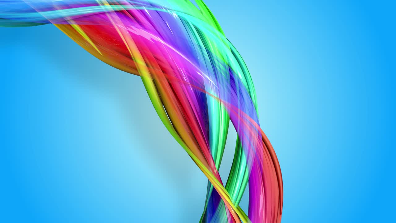 las rayas del arco iris se mueven en círculo y se retorcen como un fondo abstracto. 1