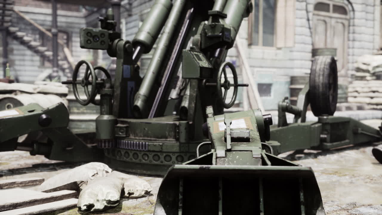 도시에서 대포 총