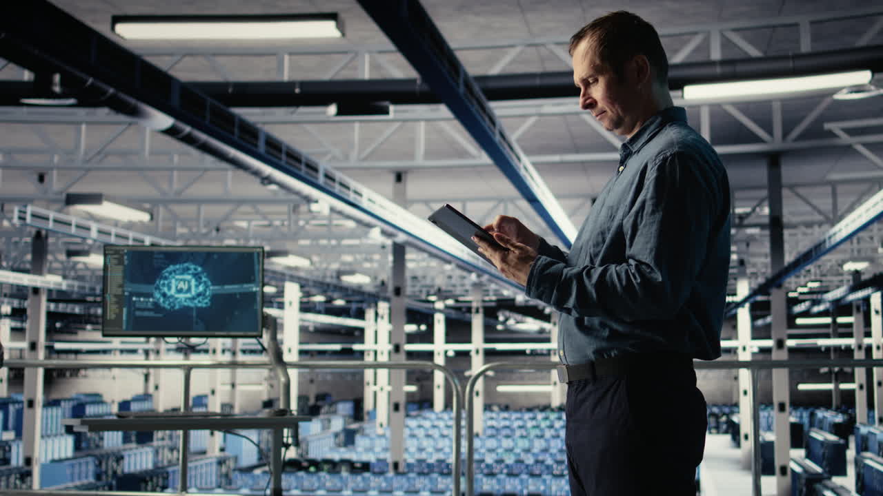 It Expert In Server Hub Uses Tablet To Optimize Deep Learning Ai Systems