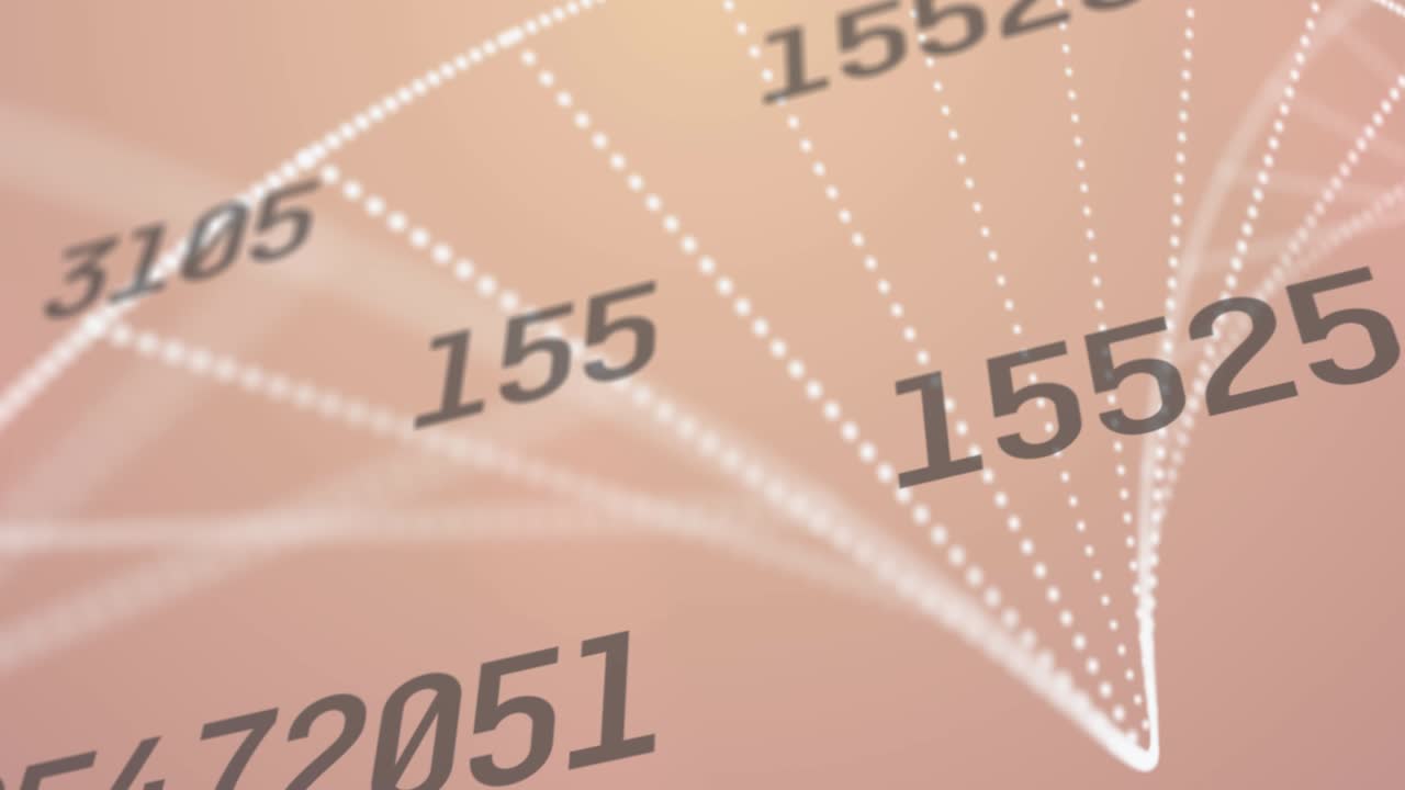 분홍색 배경에 과학 데이터 처리의 애니메이션